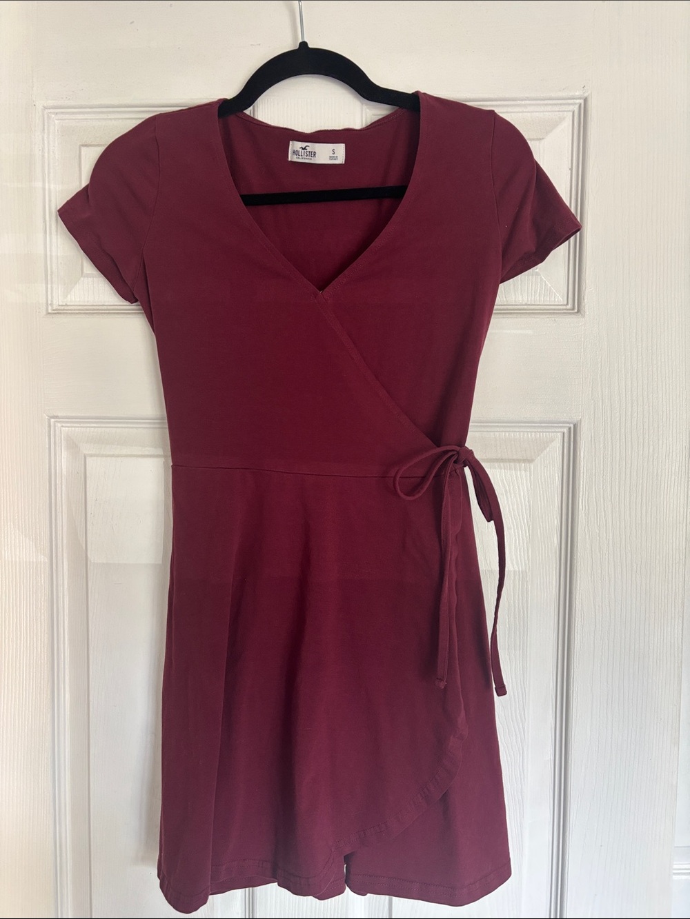 Hollister Women's Wrap Dress - Burgundy